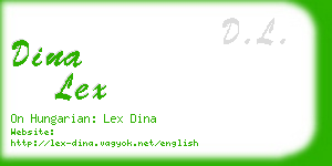 dina lex business card